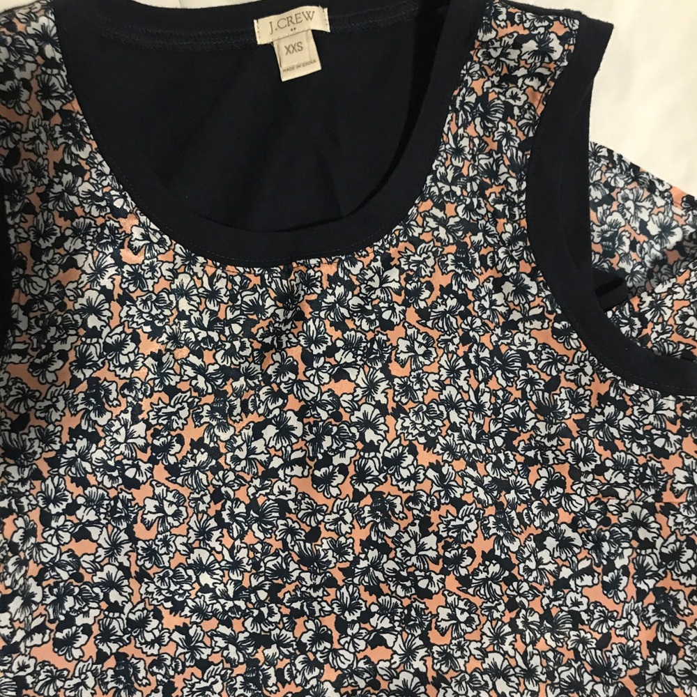 J. CREW floral tank top